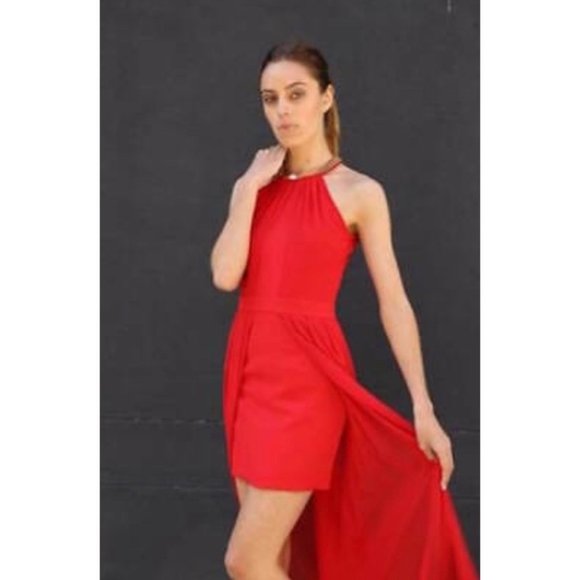 PASSION FUSION Black Maxi Dress Gold Trim - Picture 11 of 12